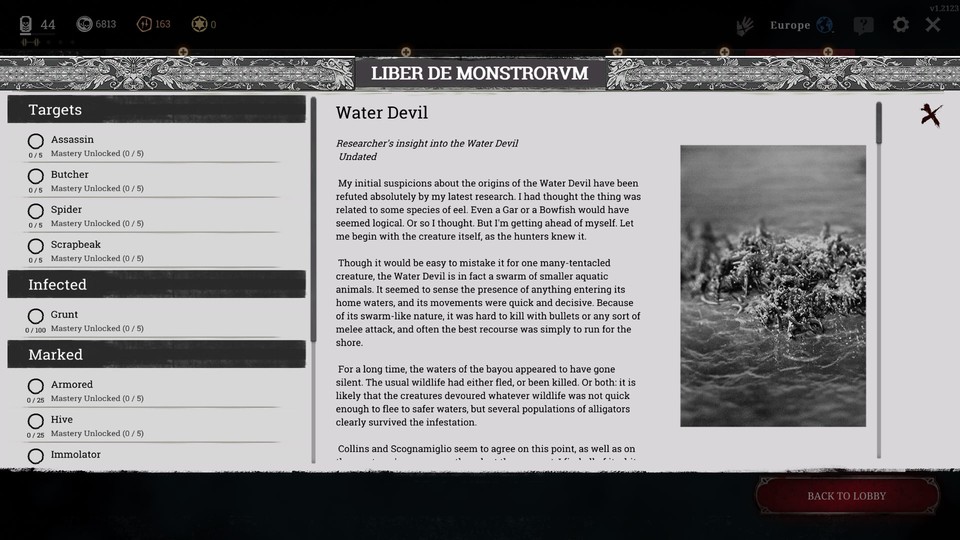 تقاليده تخبر Hunt: المواجهة سراً في كتاب الوحوش Monster Book of Monsters.