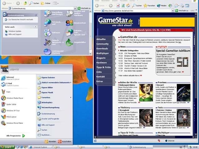 Putzig und zugleich zweckmäßig: Die durchdachte Luna-Oberfläche von Windows XP lässt sich weitgehend individuell konfigurieren.