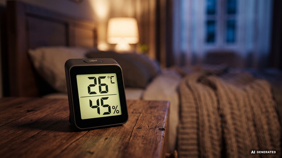 Ein Hygrometer sorgt für ein besseres Raumklima. (Bildquelle Adobe: Firefly, KI-generiert; Prompt: Alexander Köpf)