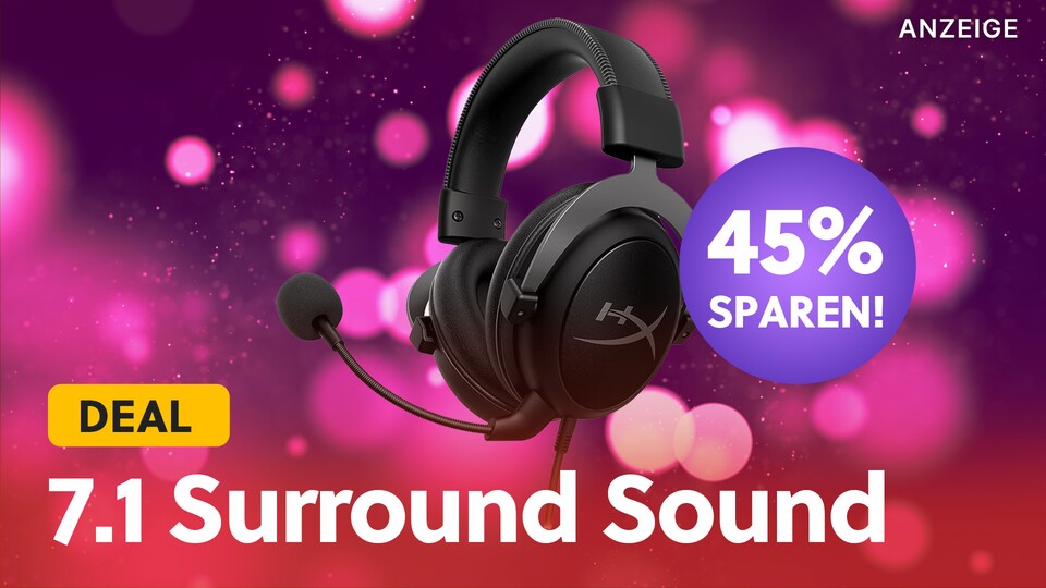 Detailreicher 7.1 Surround Sound war schon lange nicht mehr so günstig: Das HyperX Cloud II Gaming-Headset ist aktuell mit 45% Rabatt im Amazon-Angebot!