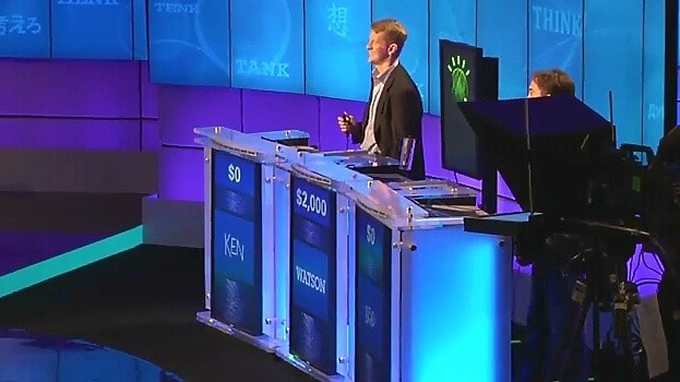 Der Supercomputer Watson gewann 2011 Jeopardy! gegen die besten menschlichen Sieger der Quizcshow.
