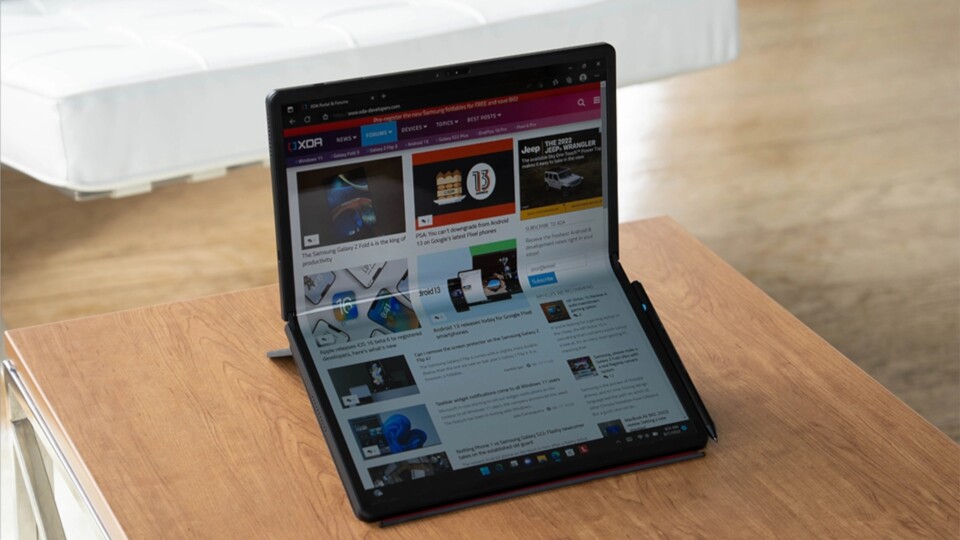 Lenovo ThinkPad X1 Fold in zweiter Generation. (Bild: XDA)