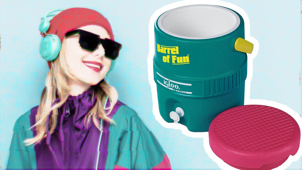 Mit passendem Tragegriff ist die Barrel of Fun easy mitzunehmen. Zeit für eine erfrischende Sommer-Bowle!