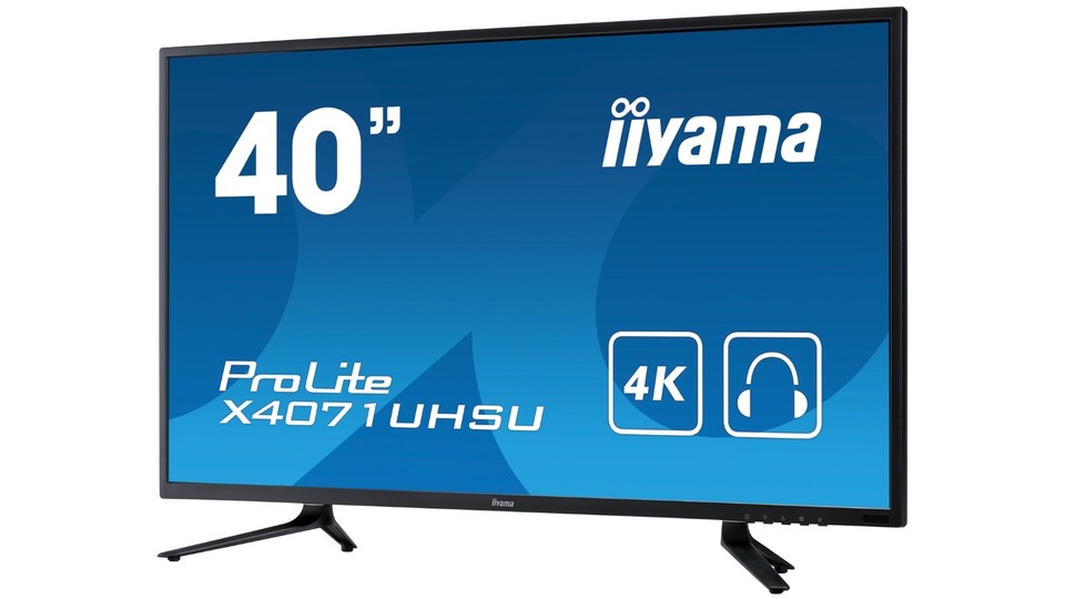 Der iiyama ProLite X4071UHSU-B1 ist ein riesiger und dafür recht günstiger Ultra-HD-Monitor.