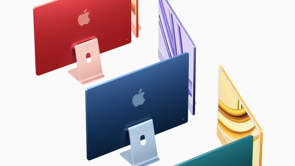 Mehr Farben geht kaum. Auch der neue iMac (24 Zoll) bekommt eine großzügige Farbpalette.