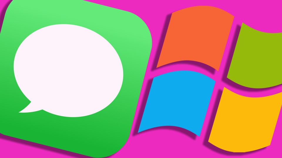 iMessage goes Windows: Den Messenger-Dienst aus Apfel-Hausen schlägt durchs Windows-Fenster (Bilder: Pixabay).