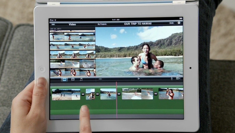 iMovie auf dem iPad 2.