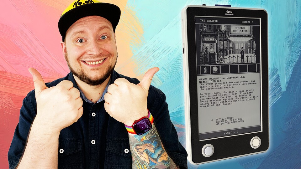 Text adventures on the e-reader? Yes please, absolutely!