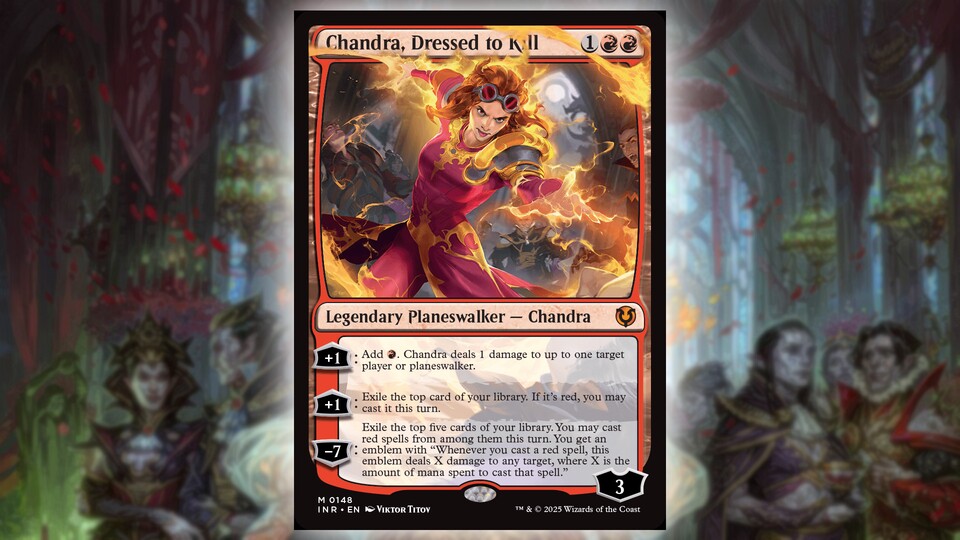 Das Artwork für diesen Chandra-Planeswalker ist todschick!