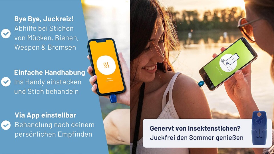 Praktisch: Den Heat it-Stick könnt ihr einfach am Schlüsselbund befestigen, er ist so klein, dass er da kaum auffällt.