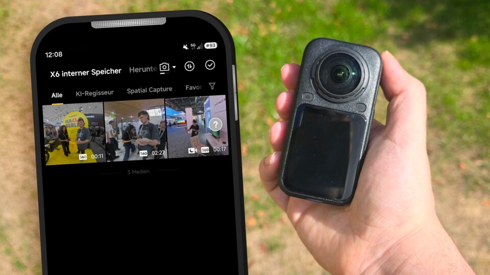 Mit der App lassen sich die Videos und Bilder direkt in der App ansehen und bearbeiten. (Bildquelle: GameStar Tech)