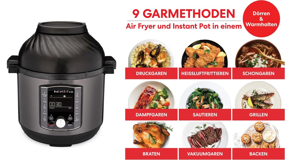 Neben den Basic-Funktionen gibt es auch besondere Modi, für die ihr normalerweise besondere Geräte kaufen müsstet. Oder habt ihr schon bei euch einen Dörrautomaten stehen?