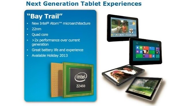 Die neuen Intel Bay-Trail-CPUs sind deutlich leistungsfähiger als die bisherigen Atom-Prozessoren.