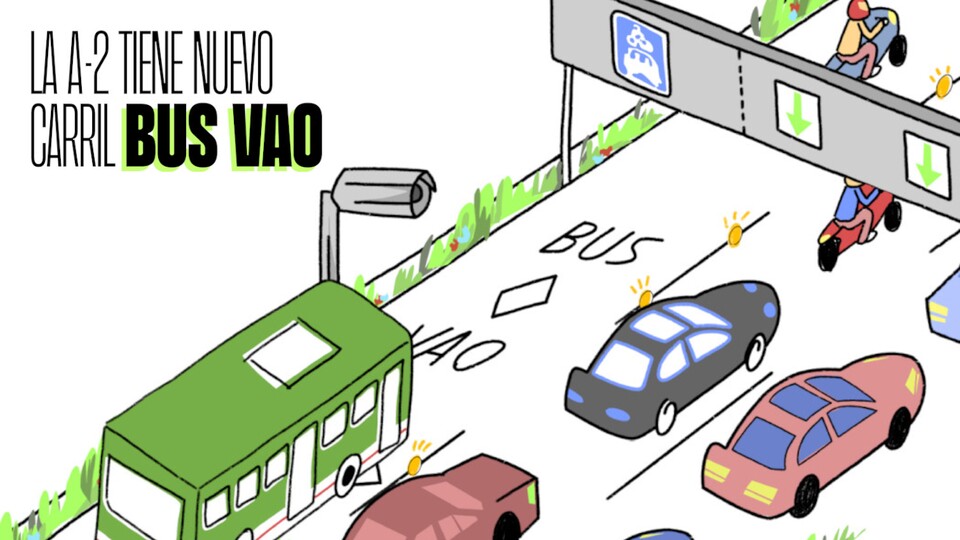 Noch sind in Spanien nur wenige Spuren für Busse und Fahrzeuge mit mindestens zwei Personen reserviert. Das könnte sich in Zukunft aber ändern. (Bild: dgt.es)