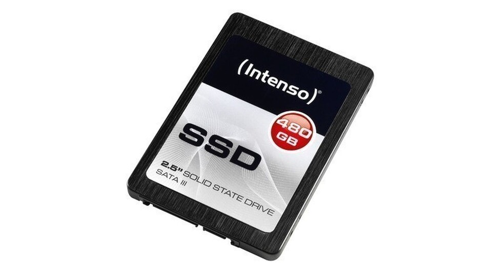 Die Intenso SSD mit 480GB bietet aktuell ein hervorragends Preis-Leistungsverhältnis.