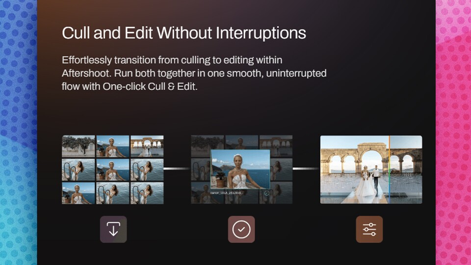Mittlerweile übernimmt die KI bei Aftershoot die Bilderauswahl, die Nachbearbeitung und Retusche von Fotos (Bildquelle: Aftershoot)