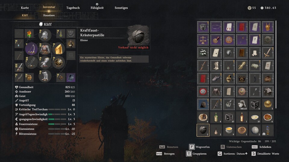 Ein so chaotisches Inventar wie in Crimson Desert habe ich in kaum einem anderen Spiel.