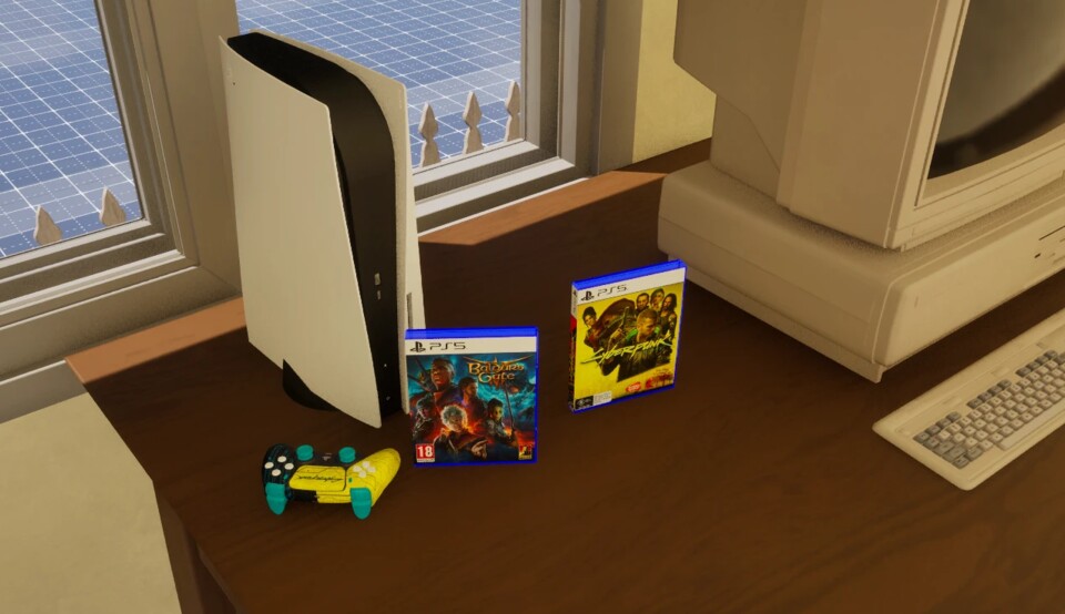 Custom Content wie diese PS5 verleihen eurem Zoi mehr Persönlichkeit. Bildquelle: Nexusmods