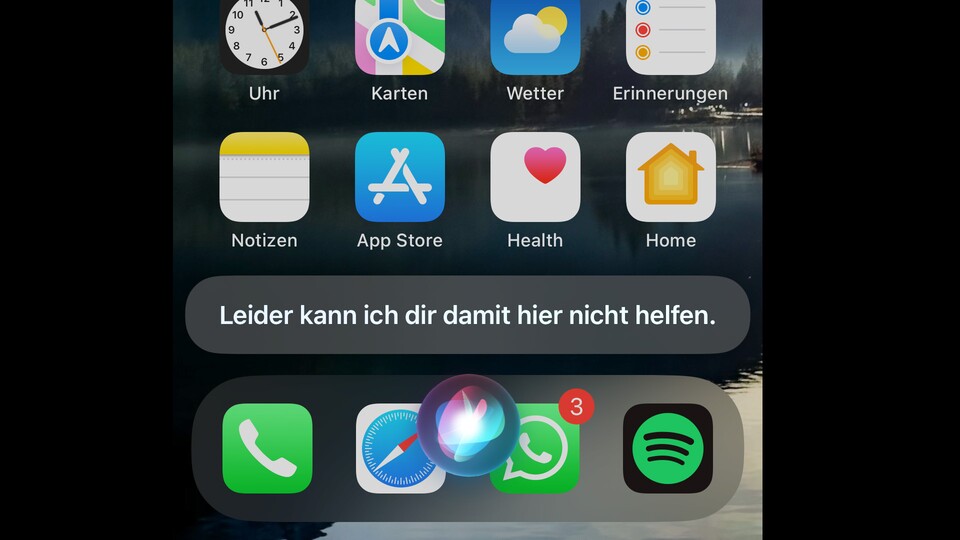 iOS 16.5: Siri hat keine Lust, den Bildschirm für uns aufzunehmen. Vielleicht im nächsten Beta-Update.