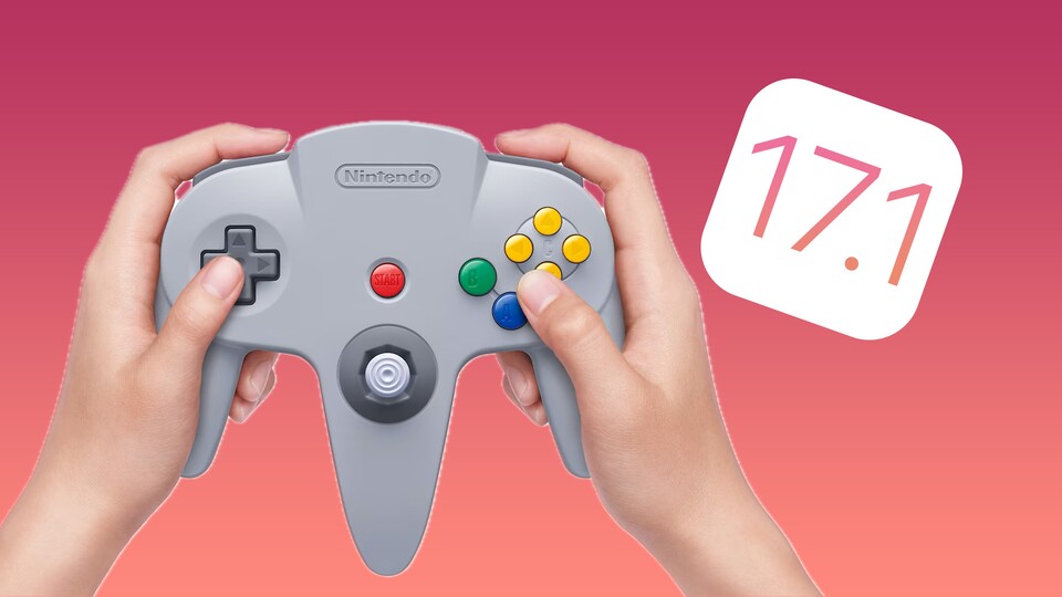 Unter iOS 17.1 wird der N64-Controller der Nintendo Switch unterstützt (Bild: Nintendo)