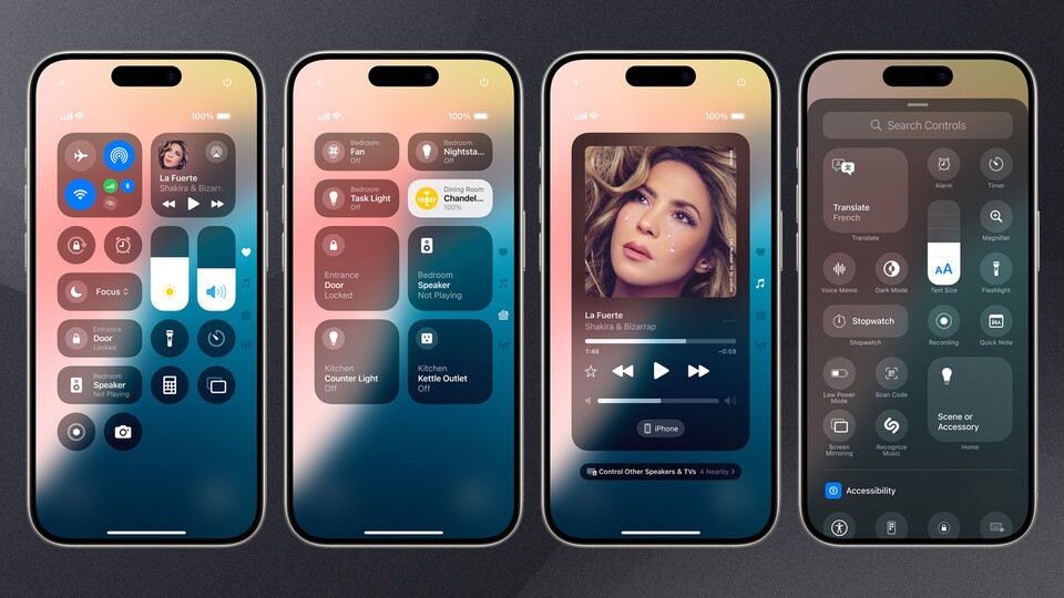 Das Kontrollzentrum auf dem iPhone ist mit iOS 18 vielseitiger denn je.