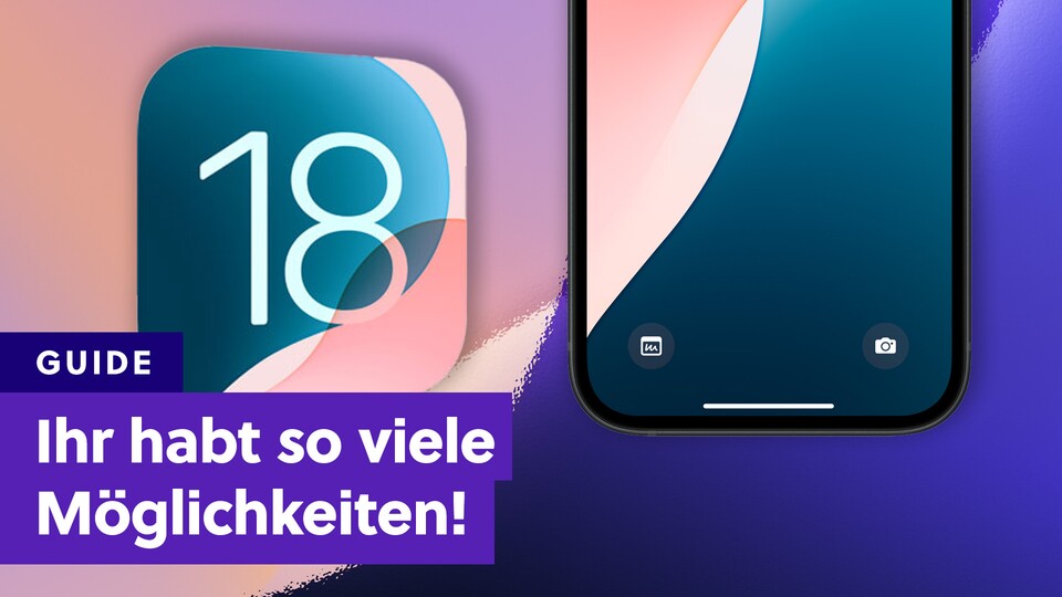 Die beiden digitalen Knöpfe auf dem Sperrbildschirm werden mit iOS 18 noch mächtiger.