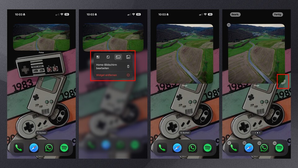 Kaum zu glauben, aber vor iOS 18 mussten die Widgets erst vollständig entfernt werden.