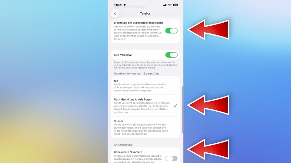 Für Anrufe gibt es eine ganze Reihe neuer Optionen. (Bildquelle: GameStar Tech)