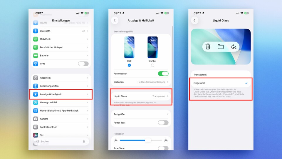 In nur wenigen Schritten habt ihr die Option unter iOS 26.1 deaktiviert.