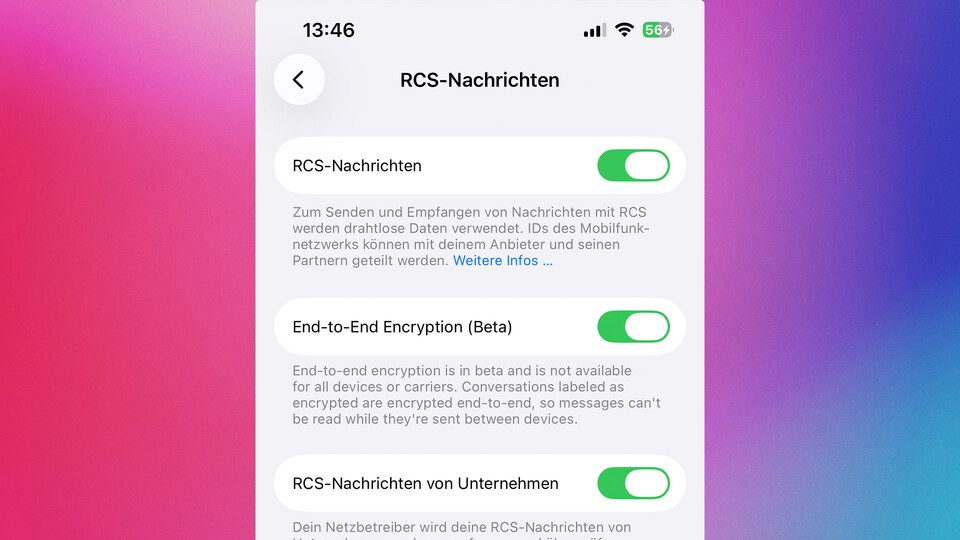 Die Ende-zu-Ende-Verschlüsselung für RCS-Nachrichten kehrt in iOS 26.4 zurück. (Bildquelle: GameStar Tech)