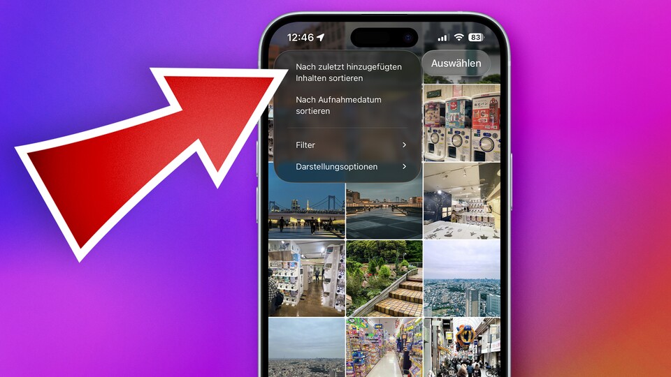 Die Sortierung lässt sich einfach ändern. (Bildquelle: GameStar)