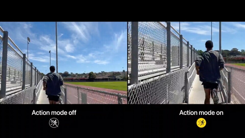 Der neue Action Mode vereinfacht euch das Filmen bei hektischen Bewegungen.