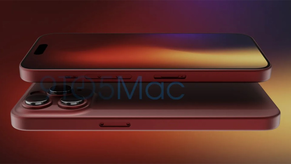 Sieht man hier die neue rote Variation des iPhone 15 Pro? (Quelle: 9to5Mac)