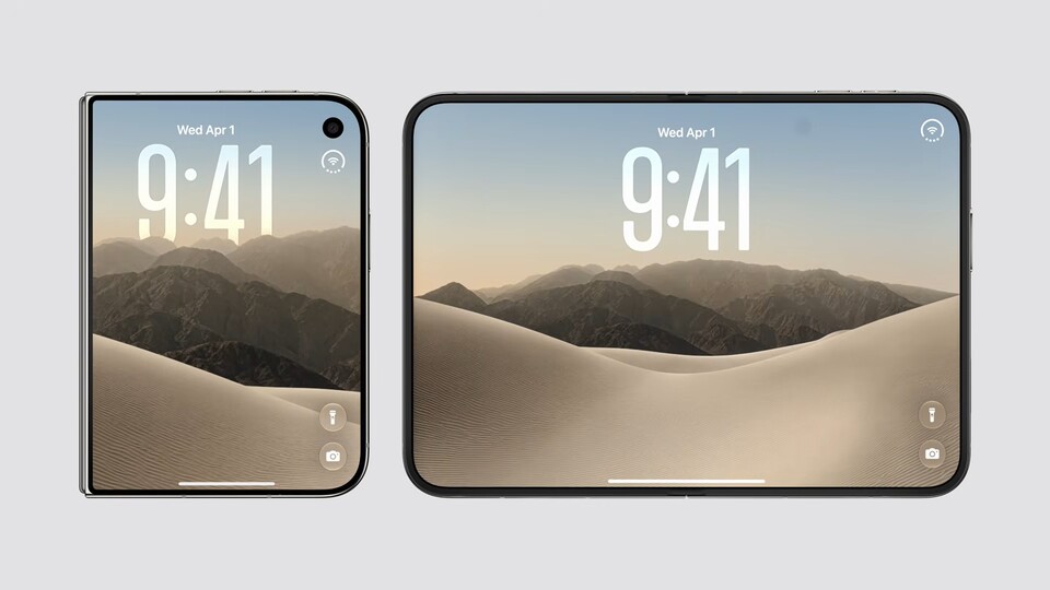 Das iPhone Duo ist zugleich ein kompaktes Handy als auch ein kleines Tablet. (Bildquelle: Apple)