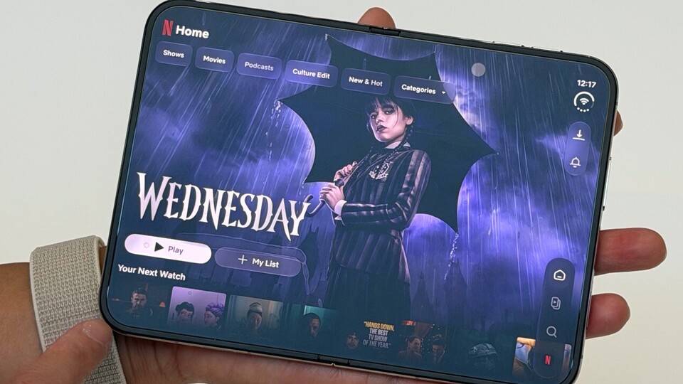 Netflix zeigt, wie gut Inhalte auf dem iPhone Duo aussehen können. (Bildquelle: Xataka)