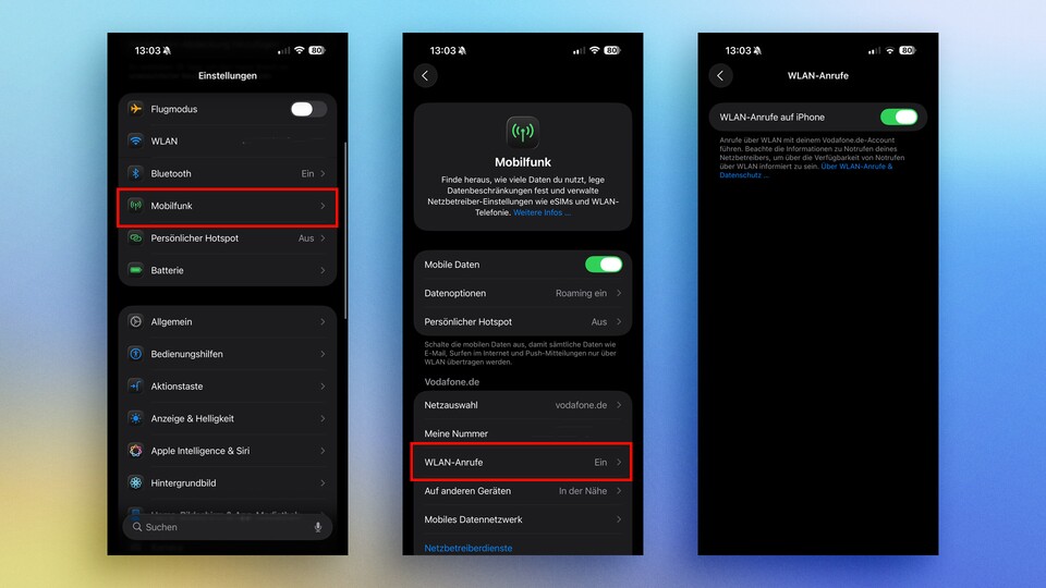 Apple verzichtet beim iPhone auf ein zusätzliches Symbol in der Statusleiste.