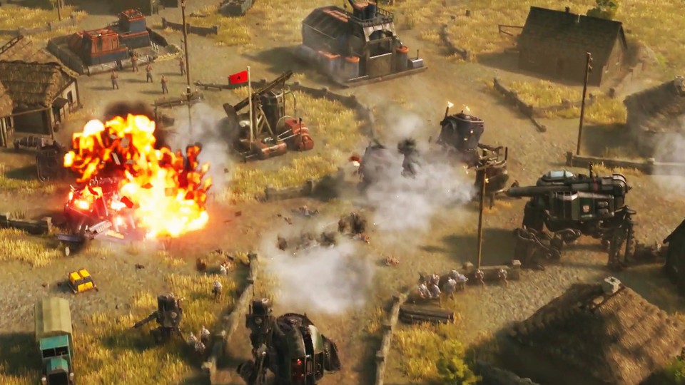 Iron Harvest - Trailer zeigt, wie ihr eure Weltkriegs-Mechs auf Oil Spill zum Sieg führt