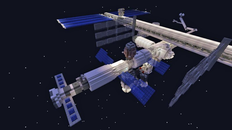 Die ISS ist nur eine von mehreren Welten, die ihr jetzt kostenlos in Minecraft erkunden könnt.