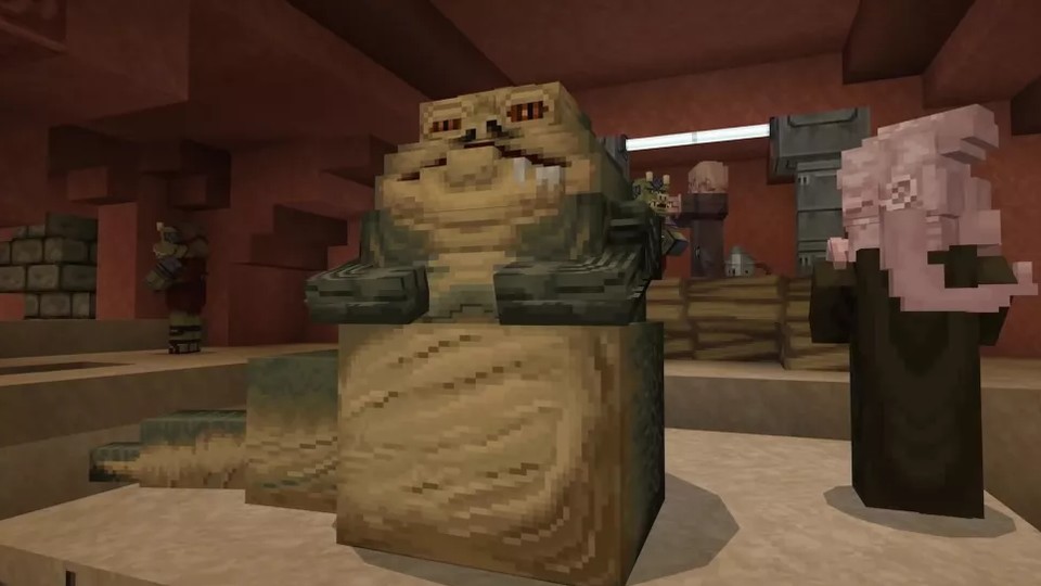 Jabba the Hutt lurcht jetzt ebenfalls durch Minecraft.
