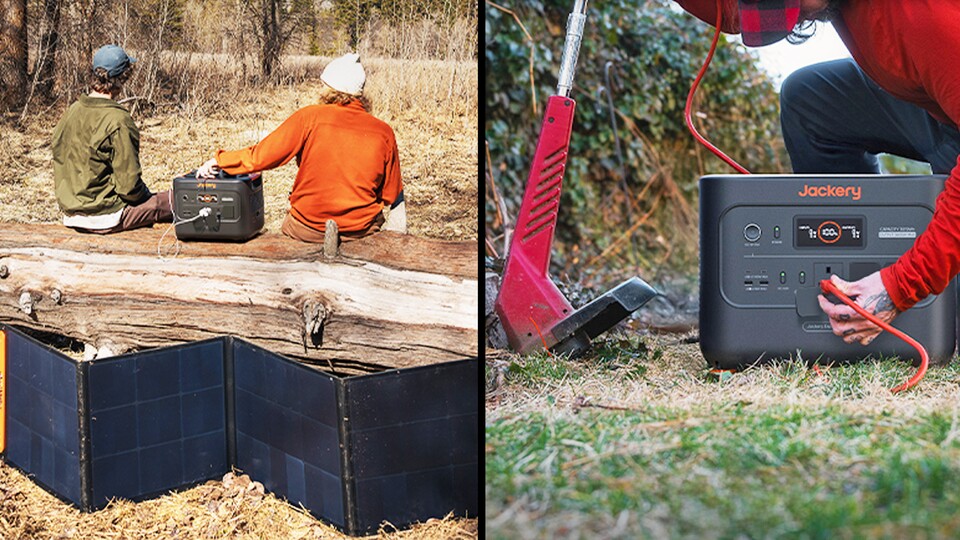 Powerstations sind nicht nur eine gute Stromquelle fürs Campen, sondern helfen auch bei der Gartenarbeit, wenn das Stromkabel doch nicht lang genug ist.