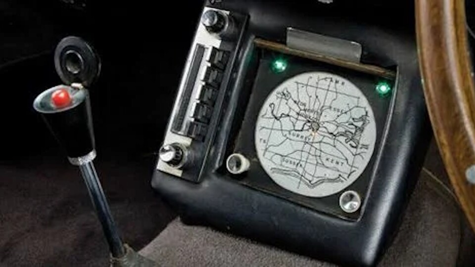 Das Navi aus Goldfinger war 1964 noch ein echtes Sci-Fi-Gadget. (Bildquelle: Screenshot: James Bond 007 - Goldfinger Metro-Goldwyn-Mayer Studios Inc.)