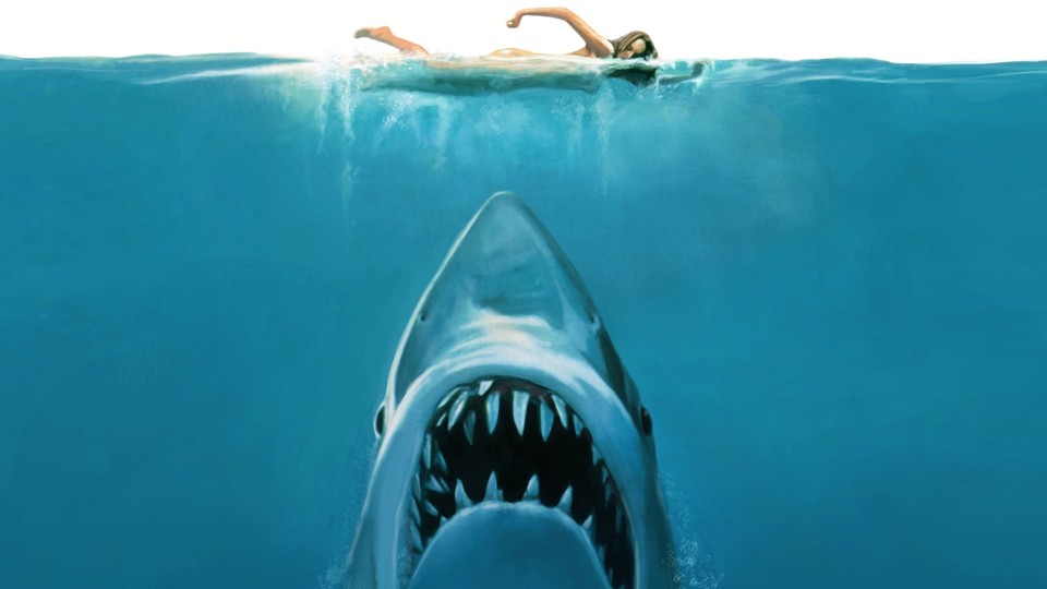 Der weiße Hai mit Roy Schneider vs. Roman von Peter Benchley.