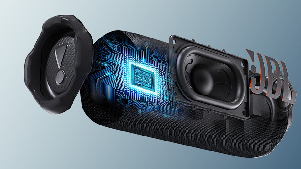 Der Bass und die Hochtöner arbeiten zusammen, um ein harmonisches Klangbild zu erzeugen.