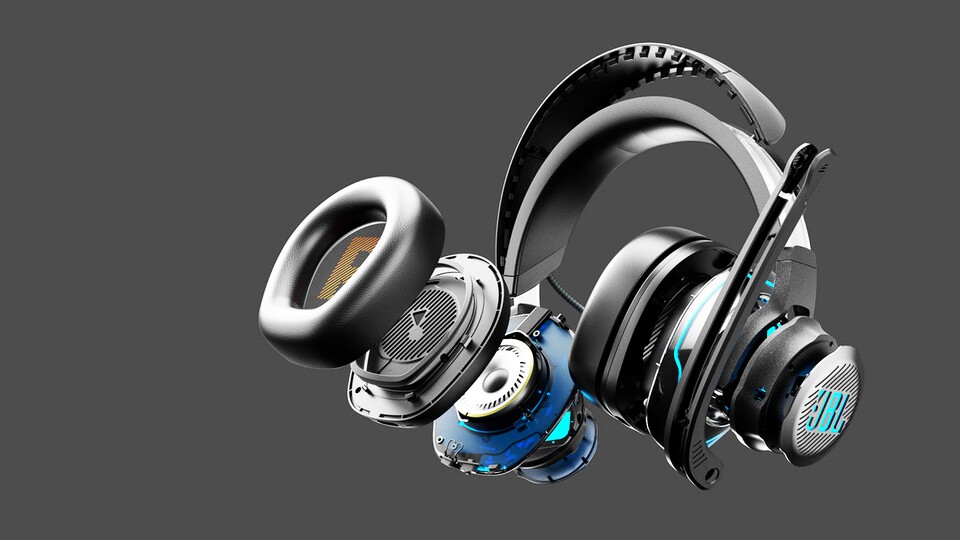 Die Explosionsgrafik gibt die Liebe zum Detail preis, die in dieses Headset geflossen ist.
