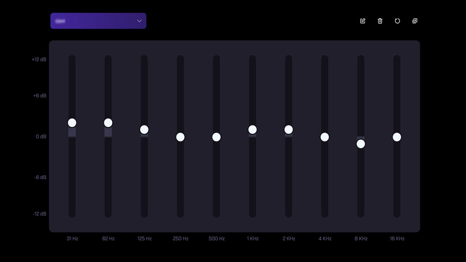 Mit minimalen EQ-Einstellungen wird der bereits sehr gute Sound noch besser.