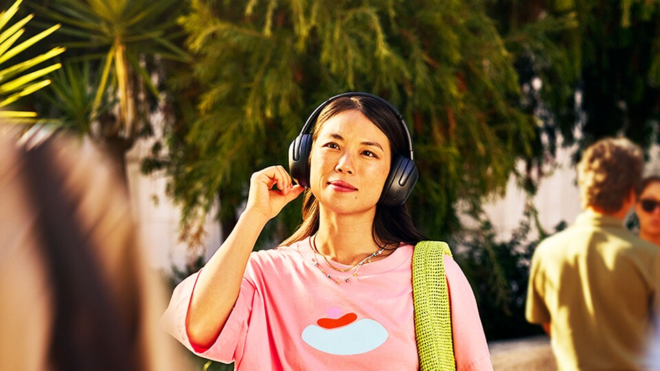 Mit nur einer Geste blendet ihr die Geräusche des Alltags um euch herum aus und genießt einfach eure Musik.