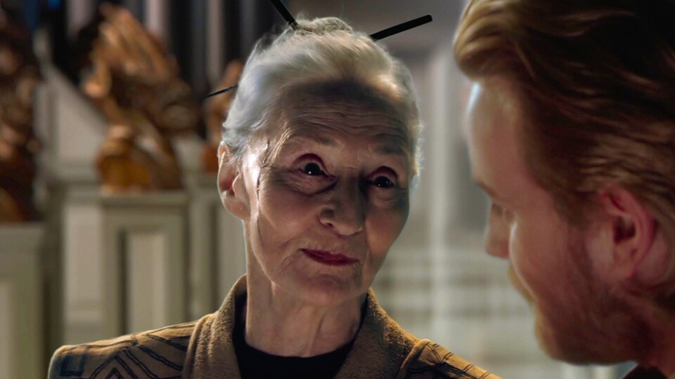 Archivarin Jocasta Nu kennen wir bereits aus Star Wars Episode 2. Hier erklärt sie Obi-Wan Kenobi, dass es Kamino gar nicht geben kann.