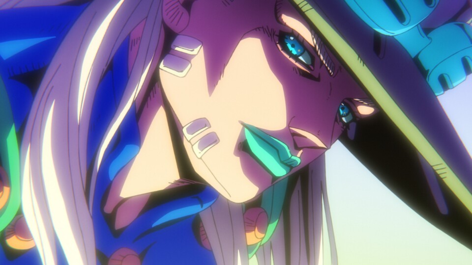 Gyro ist eigentlich blond, sein Dress braun, aber wenn die Szene es verlangt, ändern sich die Farben, um Emotionen zu unterstreichen. (Bildquelle: David Production, Netflix)