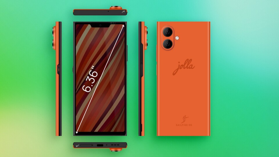 Das Jolla Phone sieht den Nokia-Lumia-Smartphones vergangener Tage sehr ähnlich. (Bildquelle: Jolla)