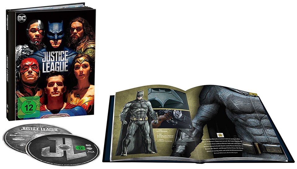 Für Sammler gibt es eine Justice League 4K Ultra HD Limited Digibook Edition.